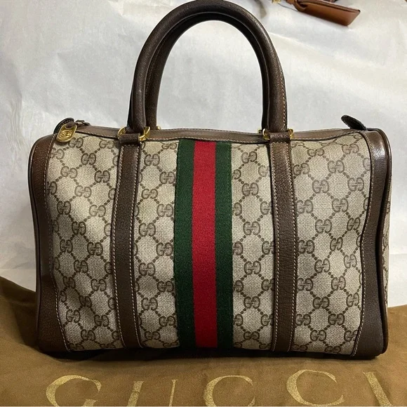 ‼️SOLD‼️ Gucci Boston GG Canvas Sherry Line handbags - Picture 2 of 13